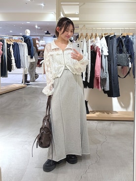 「w closet（ダブルクローゼット）のアイテム」を使った、kanonさん（レディース・152cm）の春コーディネート