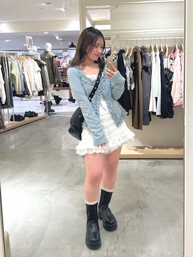 「w closet（ダブルクローゼット）のアイテム」を使った、kanonさん（レディース・152cm）の春コーディネート