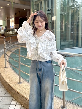 「w closet（ダブルクローゼット）のアイテム」を使った、kanonさん（レディース・152cm）の春コーディネート