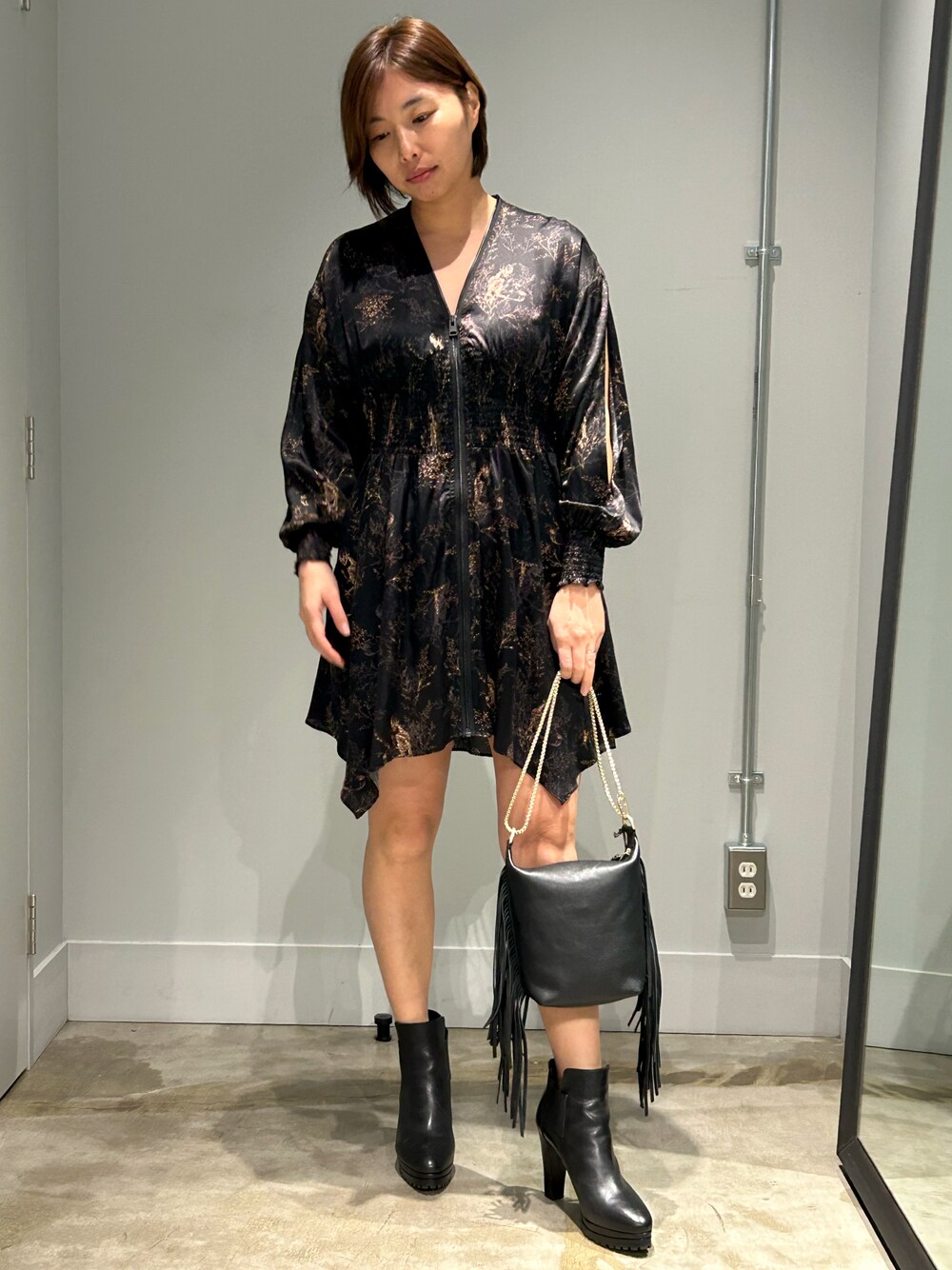 ALLSAINTS（オールセインツ）の「NILAH YORIK SILK BLEND DRESS 