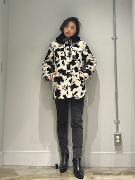 「ALLSAINTS（オールセインツ）のアイテム（その他アウター）」を使った、Miaさん（レディース・162cm）の冬コーディネート