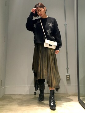 「スター」｜Miaさん（レディース・162cm）の秋コーディネート