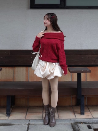 NOTREemor（ノートルエモア）の「drape mini skirt（スカート）」 - WEAR