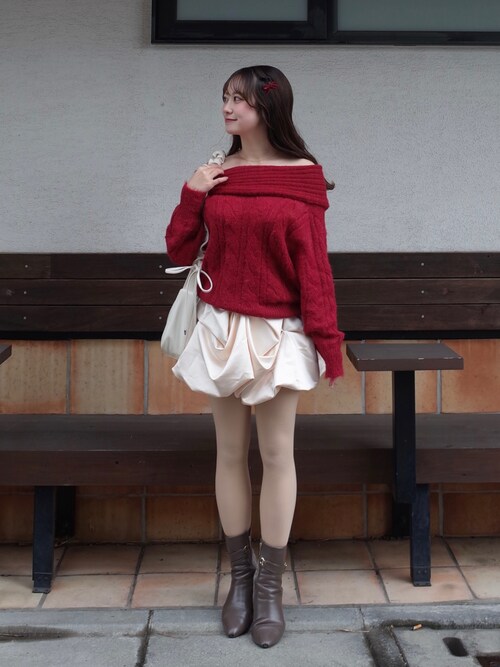 NOTREemor（ノートルエモア）の「drape mini skirt（スカート）」 - WEAR