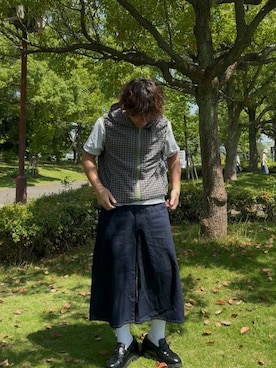 「CIASENSE（シアセンス）のアイテム」を使った、暇人さん（メンズ・165cm）の夏コーディネート