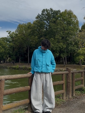 「アイテム（マウンテンパーカー）」を使った、暇人さん（メンズ・165cm）の秋コーディネート