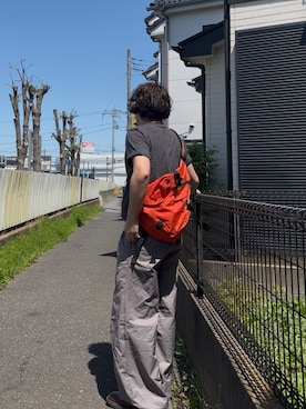 「YOLO（ヨーロ）のアイテム」を使った、暇人さん（メンズ・165cm）の春コーディネート