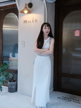「ATTENTION（アテンション）のアイテム」を使った、kikiさん（レディース・161cm）の夏コーディネート