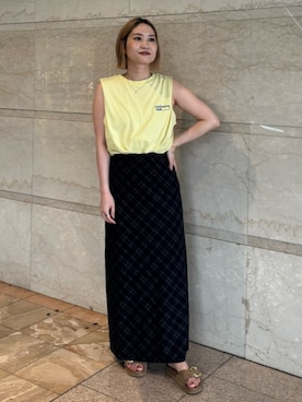 「Ungrid（アングリッド）のアイテム」を使った、MAAYAさん（レディース・154cm）の夏コーディネート