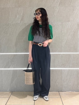 「SHIPS」｜「アイテム（その他シューズ）」を使った、浅野さん（レディース・158cm）の秋コーディネート