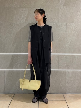 「SHIPS」｜「アイテム（その他シューズ）」を使った、浅野さん（レディース・158cm）の秋コーディネート