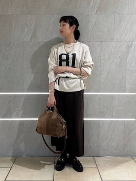 「LEFIJE（レフィエ）のアイテム」を使った、浅野さん（レディース・158cm）の夏コーディネート