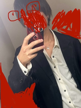 「Yohji Yamamoto（ヨウジヤマモト）のアイテム」を使った、紅依　蘭夢【くれい　らむ】さん（メンズ・180cm）の秋コーディネート