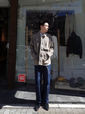 「Toironier（トワロニエ）のアイテム」を使った、kanjinhoshiさん（メンズ・178cm）の春コーディネート