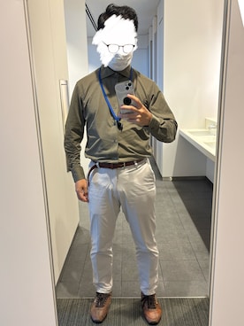 「アイテム（スニーカー）」を使った、unwearableghostさん（メンズ・169cm）の秋コーディネート