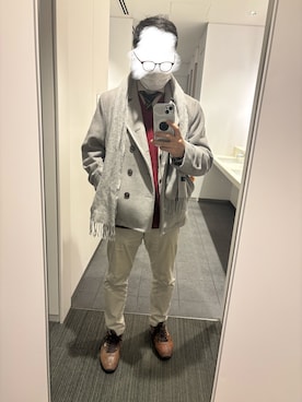 「roshell（ロシェル）のアイテム」を使った、unwearableghostさん（メンズ・169cm）の冬コーディネート