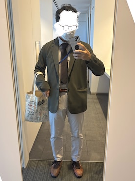 「アイテム（バッグ）」を使った、unwearableghostさん（メンズ・169cm）の秋コーディネート