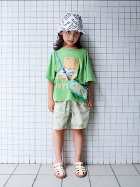 「アイテム（バッグ）」を使った、REOさん（キッズ・120cm）の夏コーディネート