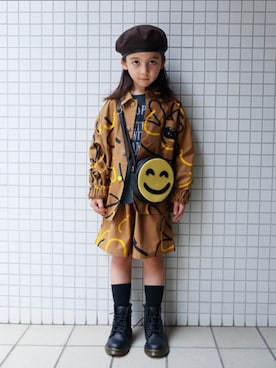 「アイテム（Tシャツ/カットソー）」を使った、REOさん（キッズ・120cm）の秋コーディネート