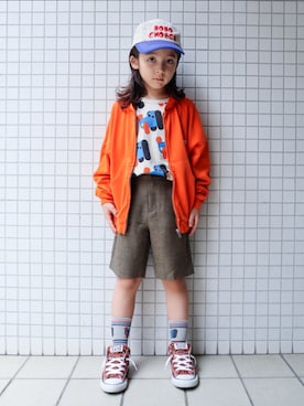 「アイテム（腕時計）」を使った、REOさん（キッズ・120cm）の秋コーディネート