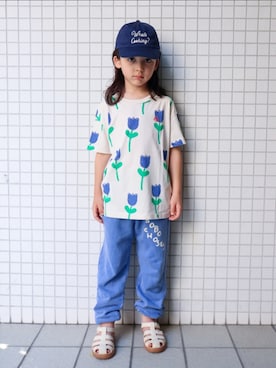 「アイテム（サンダル）」を使った、REOさん（キッズ・120cm）の秋コーディネート