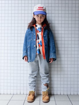 「こども ビームス（コドモビームス）のアイテム」を使った、REOさん（キッズ・120cm）の冬コーディネート