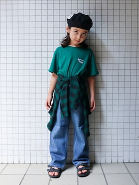 「アイテム（シューズ）」を使った、REOさん（キッズ・120cm）の夏コーディネート