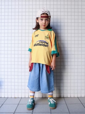 「BIG FIELD（ビッグフィールド）のアイテム」を使った、REOさん（キッズ・110cm）の秋コーディネート
