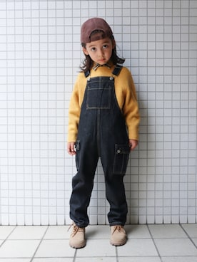 「アイテム（ブーツ）」を使った、REOさん（キッズ・110cm）の秋コーディネート