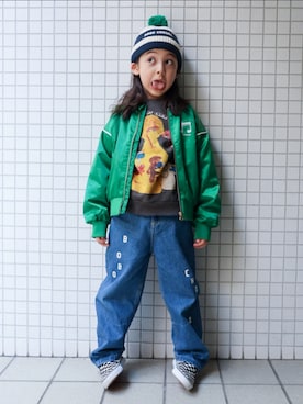 「アイテム（ジャケット/アウター）」を使った、REOさん（キッズ・120cm）の秋コーディネート