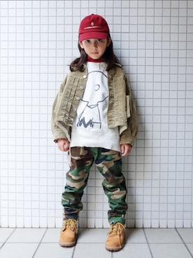 「アイテム（ジャケット/アウター）」を使った、REOさん（キッズ・120cm）の冬コーディネート