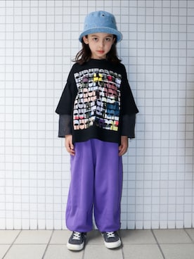 「PAIRMANON STREET（ペアマノンストリート）のアイテム」を使った、REOさん（キッズ・125cm）の春コーディネート