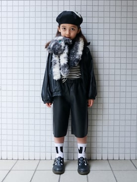 「アイテム（ジャケット/アウター）」を使った、REOさん（キッズ・120cm）の冬コーディネート