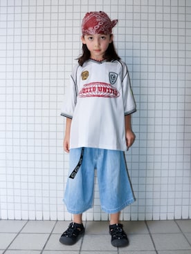 「KEEN（キーン）のアイテム」を使った、REOさん（キッズ・125cm）の夏コーディネート