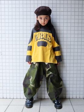 「アイテム（パンツ）」を使った、REOさん（キッズ・120cm）の秋コーディネート