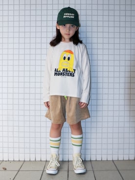 「こども ビームス（コドモビームス）のアイテム」を使った、REOさん（キッズ・128cm）の秋コーディネート