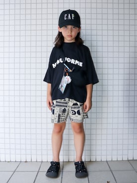 「アイテム（サンダル）」を使った、REOさん（キッズ・125cm）の夏コーディネート
