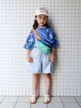 「アイテム（シューズ）」を使った、REOさん（キッズ・120cm）の夏コーディネート