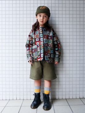 「アイテム（パンツ）」を使った、REOさん（キッズ・120cm）の秋コーディネート