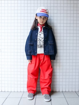 REOさん（キッズ・120cm）の秋コーディネート