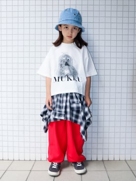 「PAIRMANON STREET（ペアマノンストリート）のアイテム」を使った、REOさん（キッズ・125cm）の春コーディネート