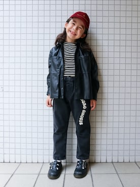 「アイテム（パンツ）」を使った、REOさん（キッズ・120cm）の秋コーディネート