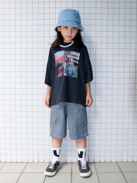 「Port（ポート）のアイテム」を使った、REOさん（キッズ・125cm）の夏コーディネート