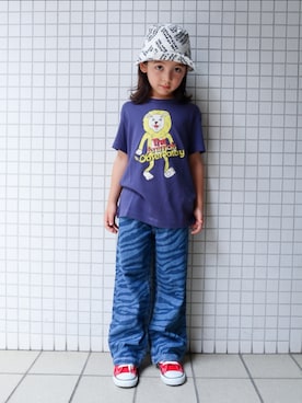「アイテム（トップス）」を使った、REOさん（キッズ・120cm）の夏コーディネート