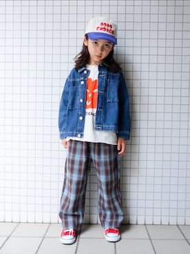 「アイテム（ジャケット/アウター）」を使った、REOさん（キッズ・120cm）の秋コーディネート