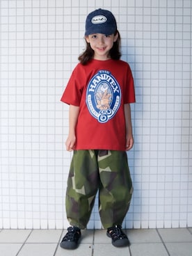 「こども ビームス（コドモビームス）のアイテム」を使った、REOさん（キッズ・125cm）の夏コーディネート