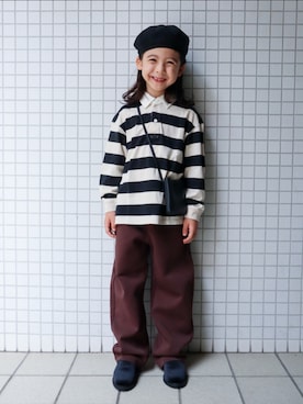 「アイテム（帽子）」を使った、REOさん（キッズ・120cm）の夏コーディネート