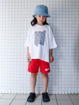 「BOBO CHOSES（ボボショーズ）のアイテム」を使った、REOさん（キッズ・125cm）の夏コーディネート