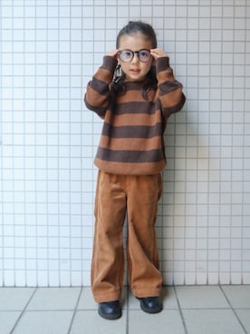 「H&M（エイチ・アンド・エム）のアイテム」を使った、REOさん（キッズ・110cm）の秋コーディネート
