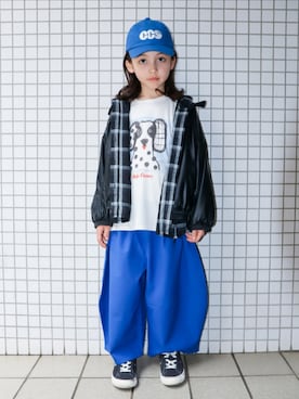 「CIAOPANIC TYPY（チャオパニックティピー）のアイテム」を使った、REOさん（キッズ・125cm）の春コーディネート